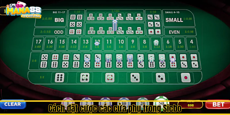 Hướng dẫn cách đặt cược các cửa phụ trong Sicbo tại Mana88 3 Hướng dẫn cách đặt cược các cửa phụ trong Sicbo