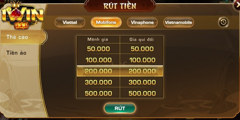 Điều kiện để anh em thực hiện rút tiền Iwin thành công